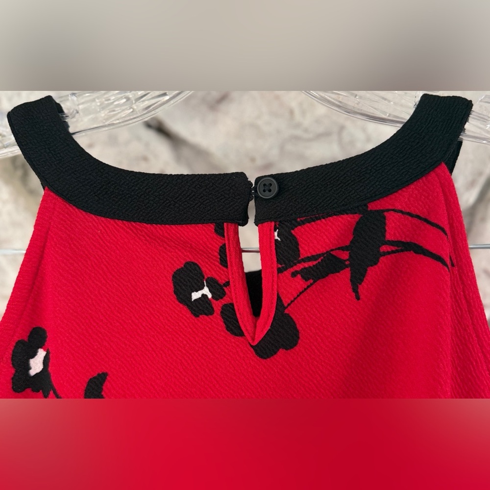 The Children’s Place | Girls Red & Black Sleeveless Floral Dress, Size 16, NWT - Picture 6 of 12